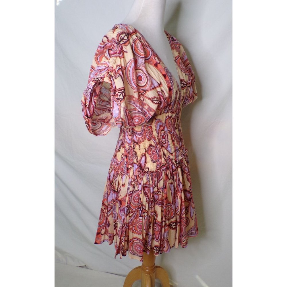 🆕A.L.C. Luna Smocked Mini Dress Cotton 10 - Picture 12 of 15